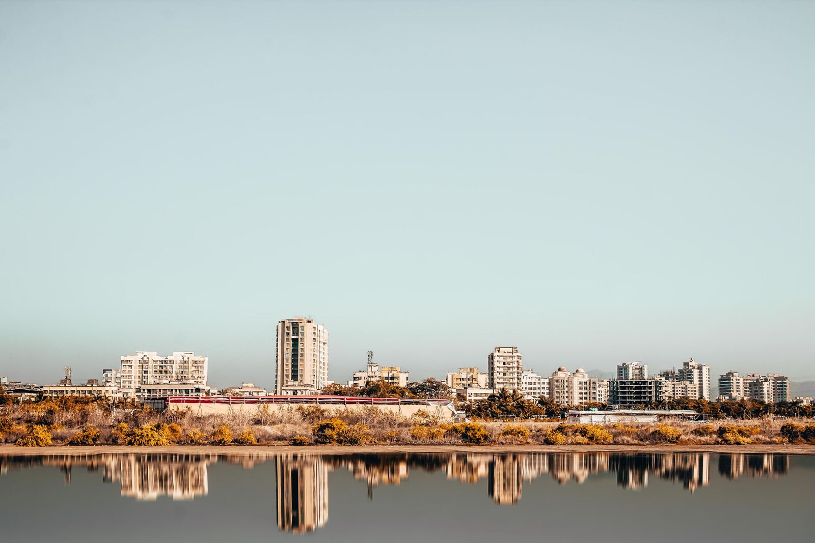 Modern residential skyline in an Indian city
